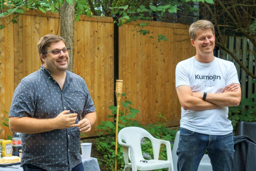 Julien and Luksaz, the 2 founders of Kumojin in Quebec